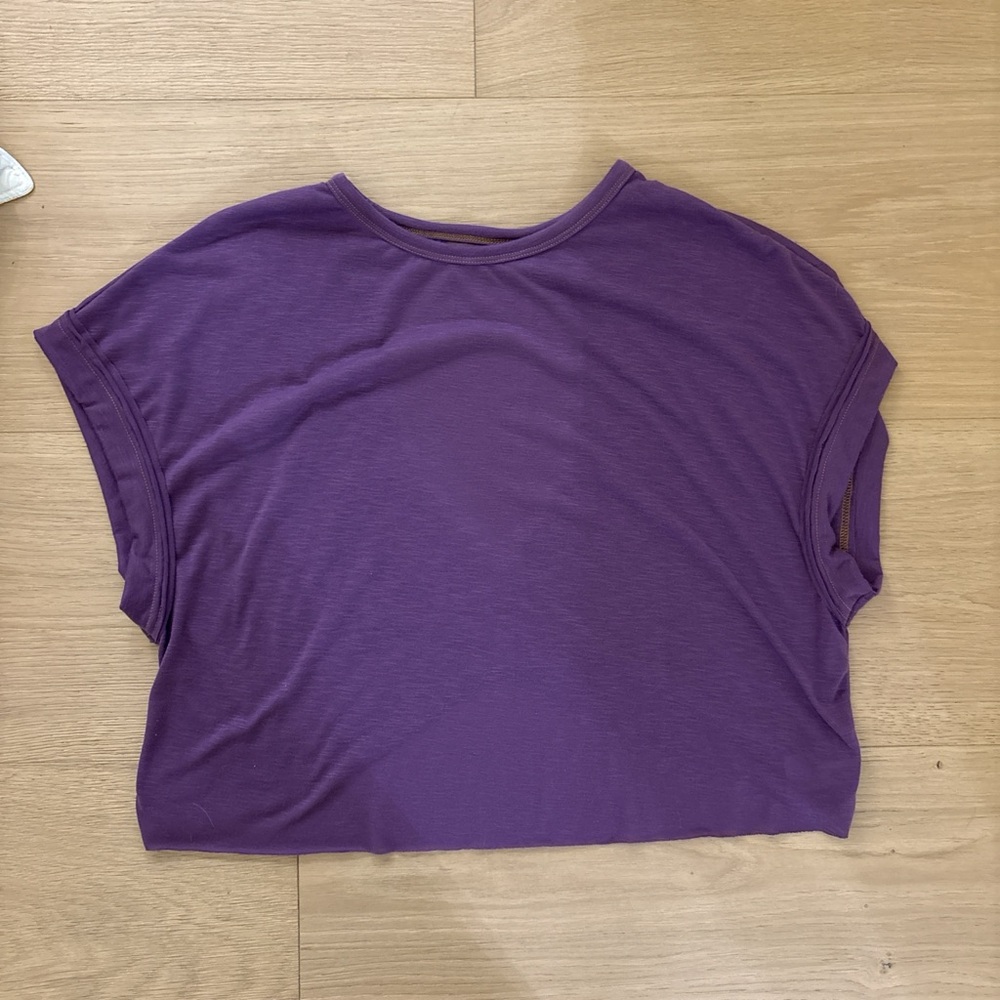SHEIN Casual Purple Short Sleeve Tee